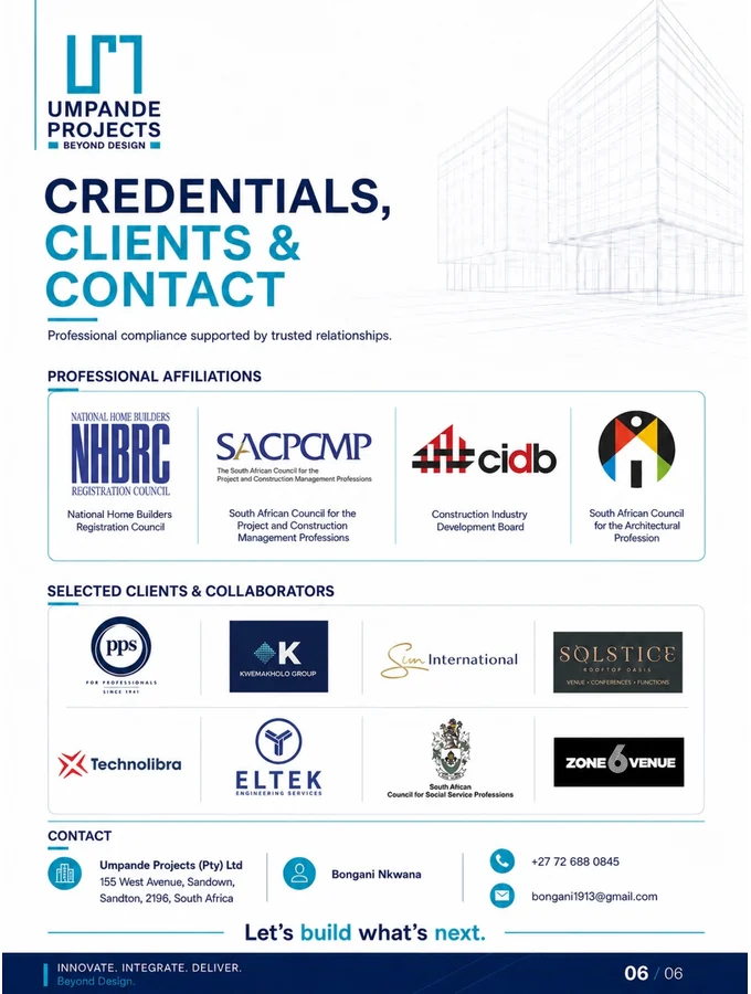 Credentials and contact